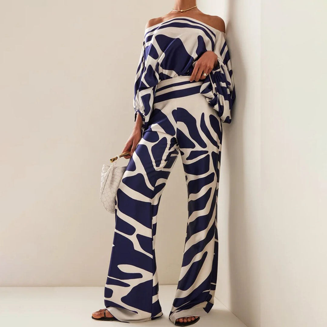 EVELI ™ | Elegante Satijnen Tweedelige Set Dames