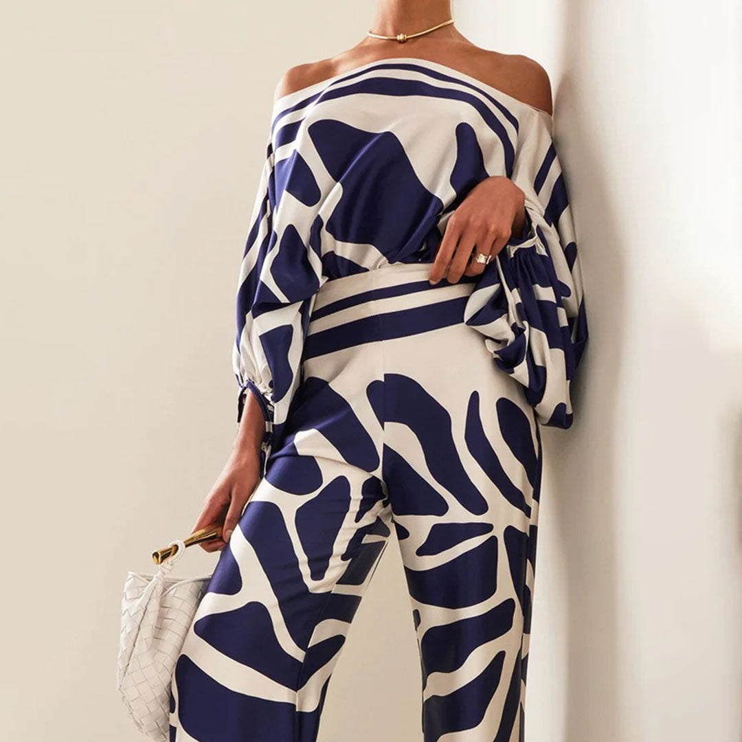 EVELI ™ | Elegante Satijnen Tweedelige Set Dames