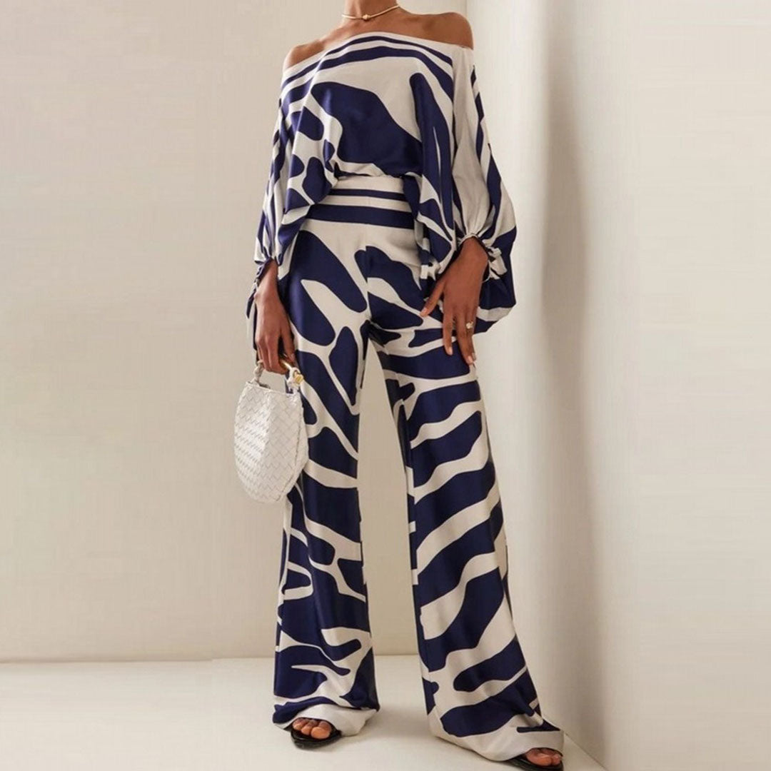 EVELI ™ | Elegante Satijnen Tweedelige Set Dames