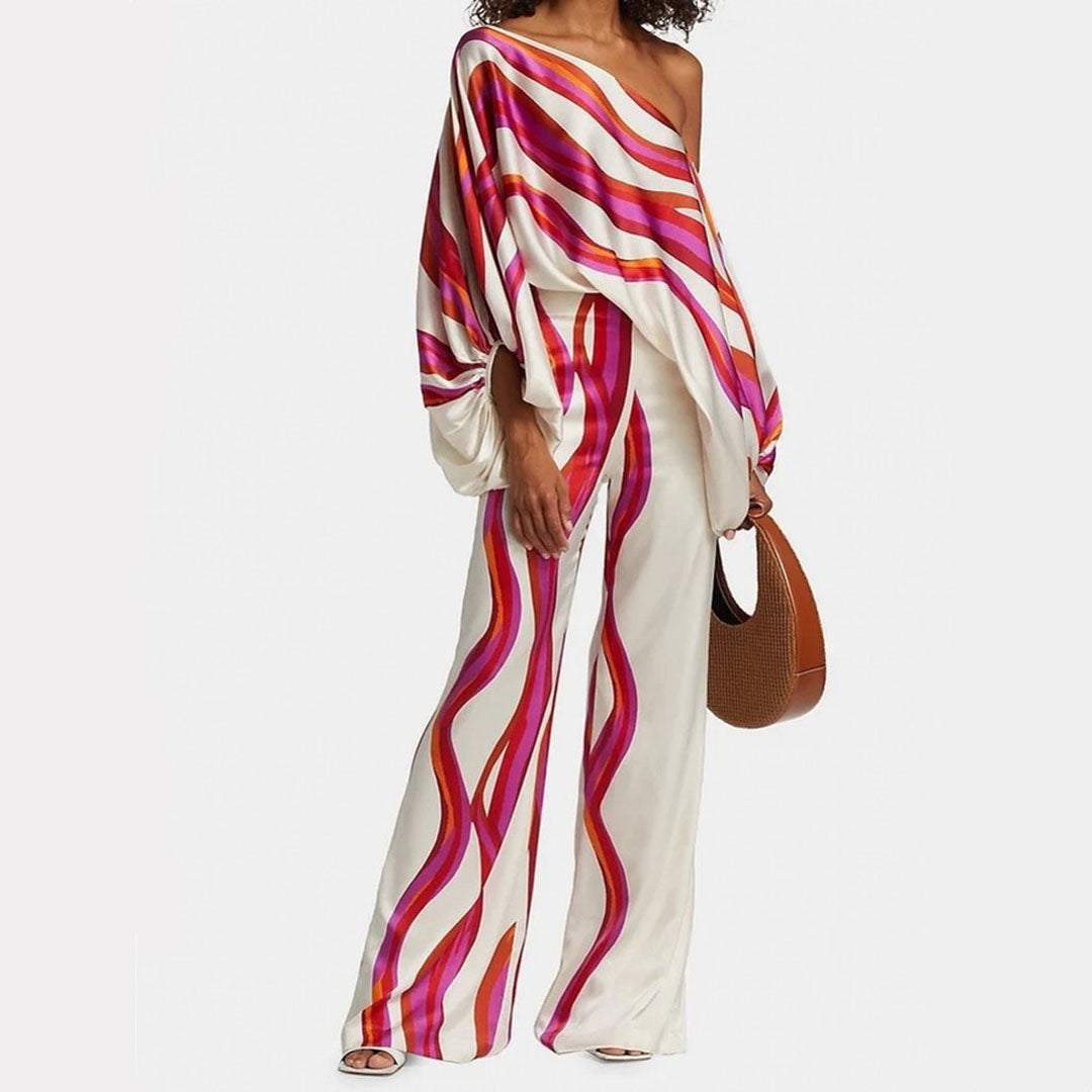 EVELI ™ | Elegante Satijnen Tweedelige Set Dames