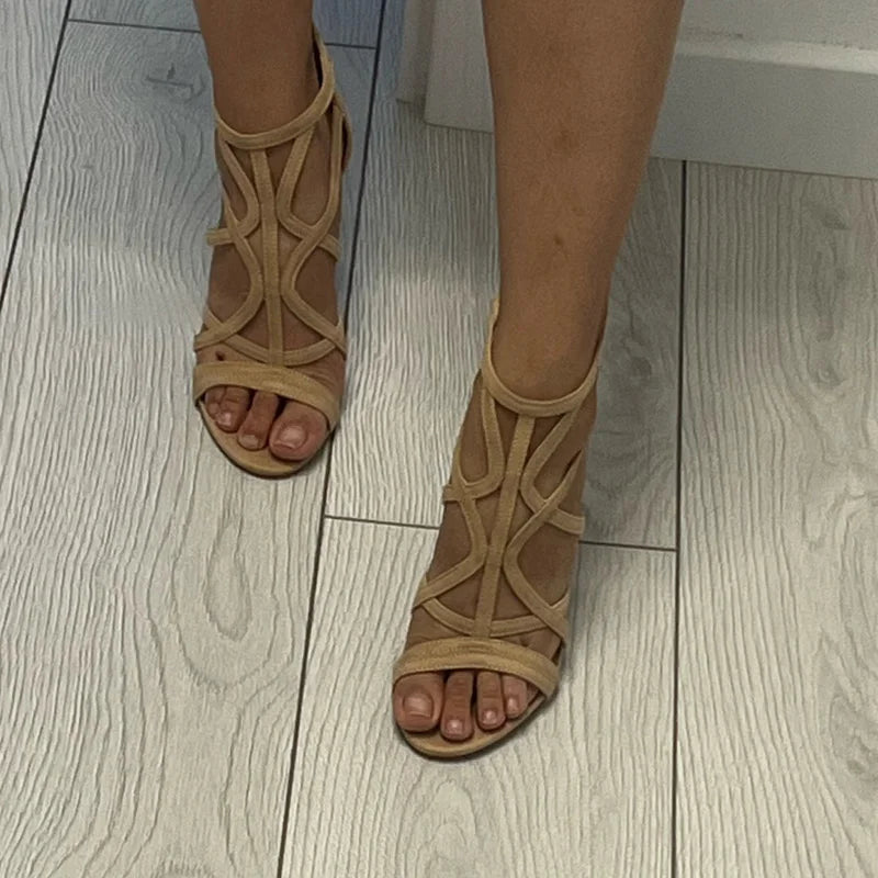 EDITH ™ | Gladiator Hakken met Verfijnde Bandjes