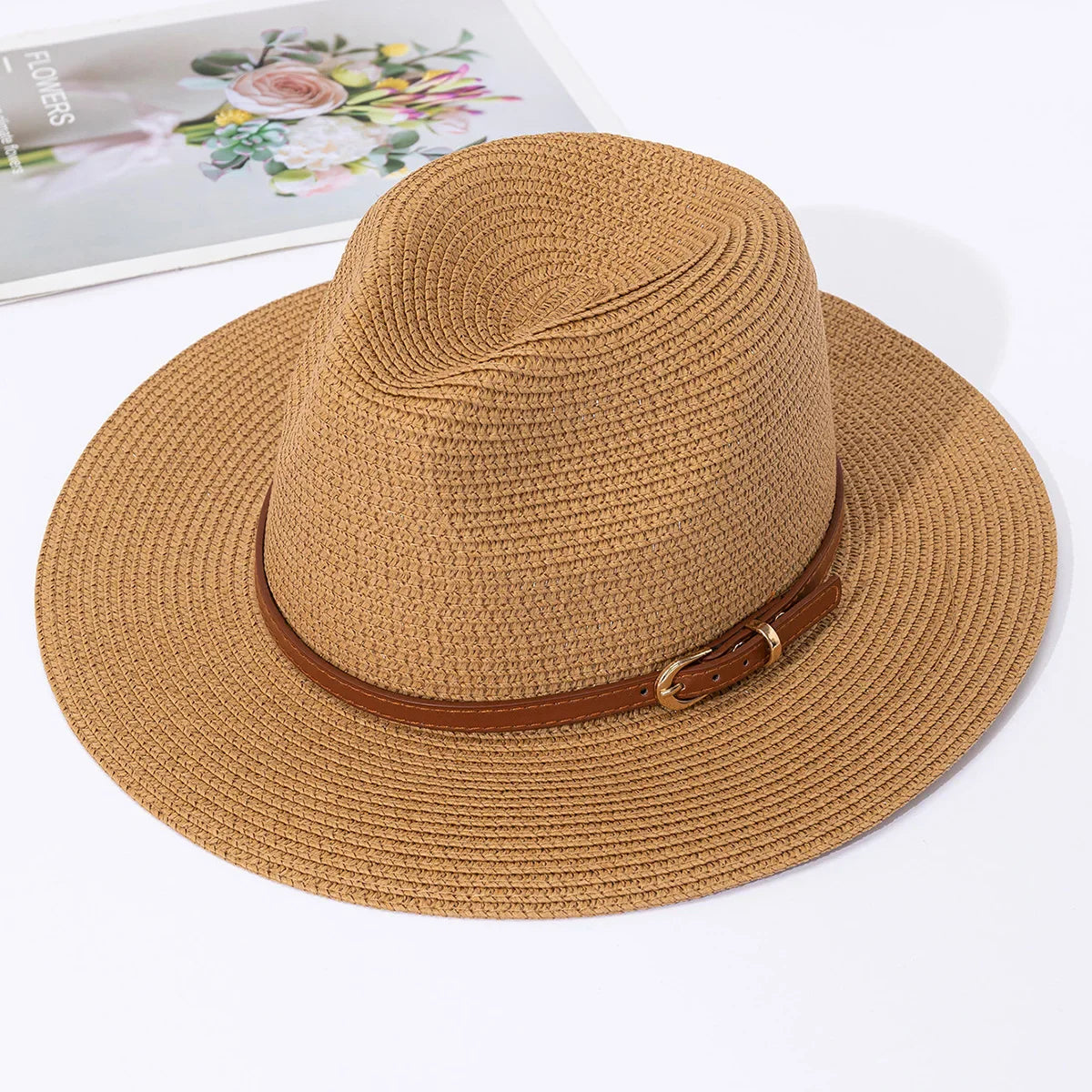 Silvia | Stro Hoed met elegante details