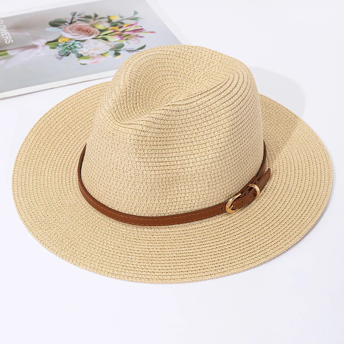Silvia | Stro Hoed met elegante details