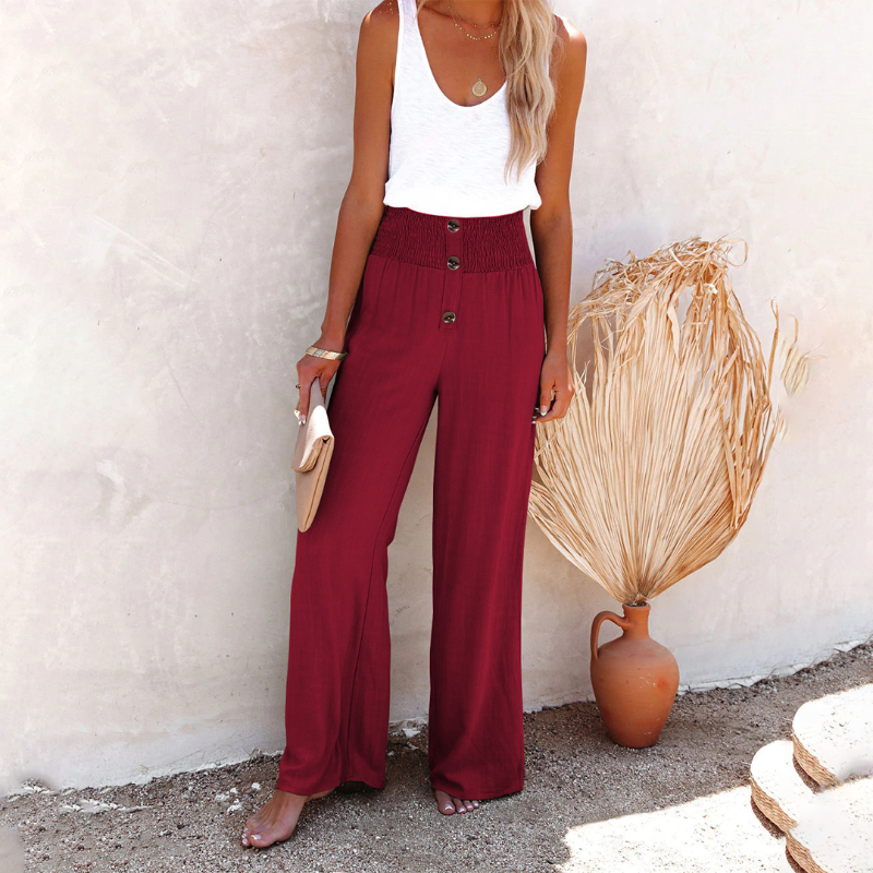 FARA | Stijlvolle Hoge Taille Broek