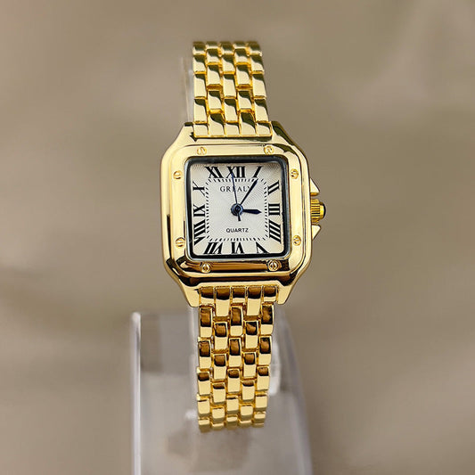 Alira | Luxe vierkant horloge met sprankelende details