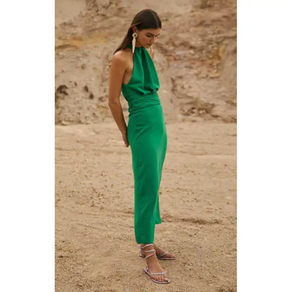 JOSLYN ™ | Elegante Rugloze  Maxi Jurk